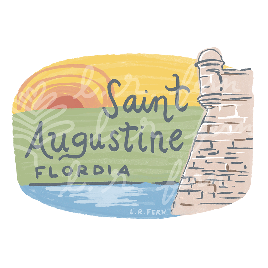 St. Augustine Castillo de San Marcos Sticker (PRE-ORDER)