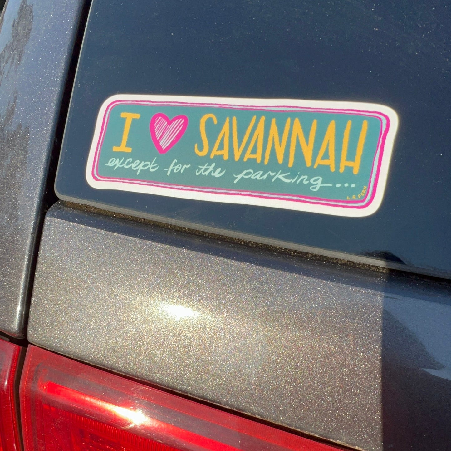 I love Savannah except the parking Sticker