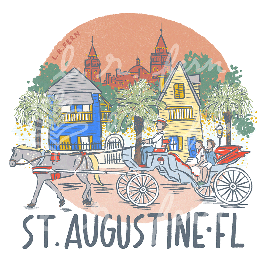 Downtown St. Augustine Sticker (PRE-ORDER)