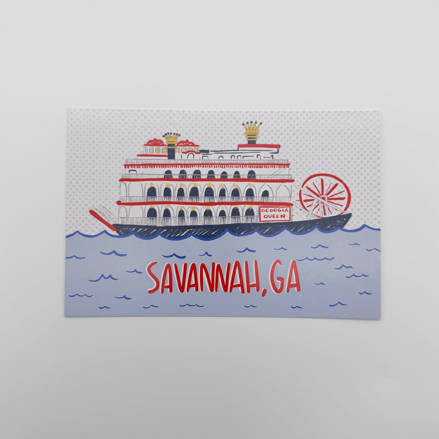 Savannah Riverboat Postcard