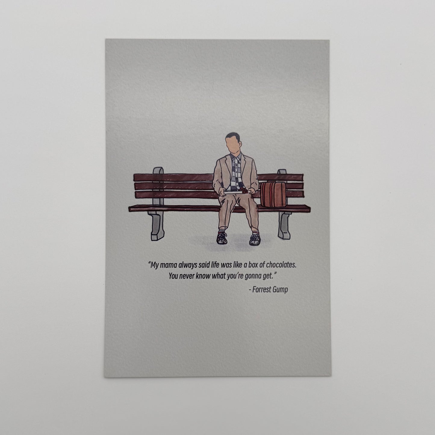 Forrest Gump Bench Postcard
