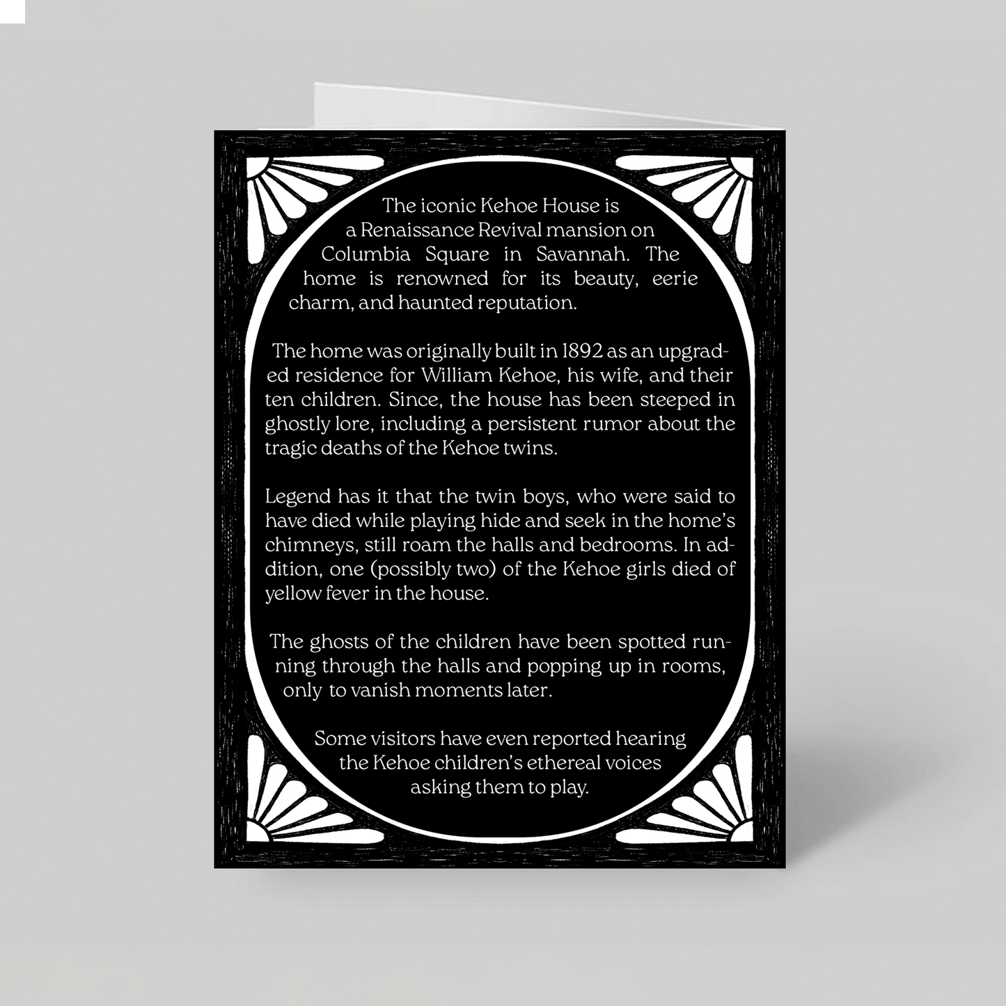 The Haunted Kehoe House Greeting Card