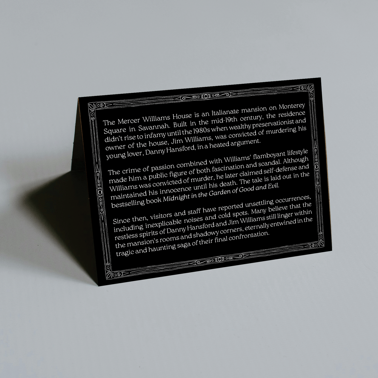 The Haunted Mercer Williams House Greeting Card