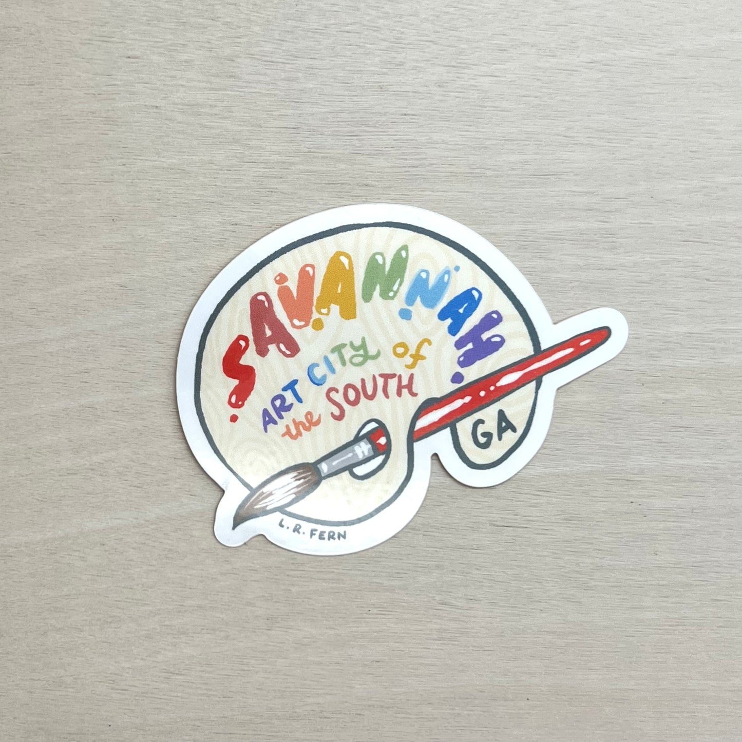 Art City of the South Savannah Sticker
