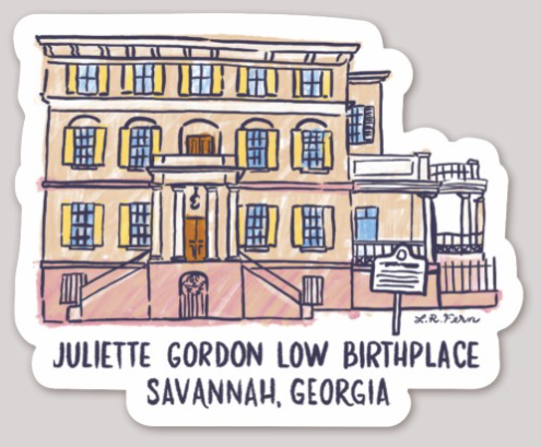 Juliette Gordon Low Birthplace Building Sticker