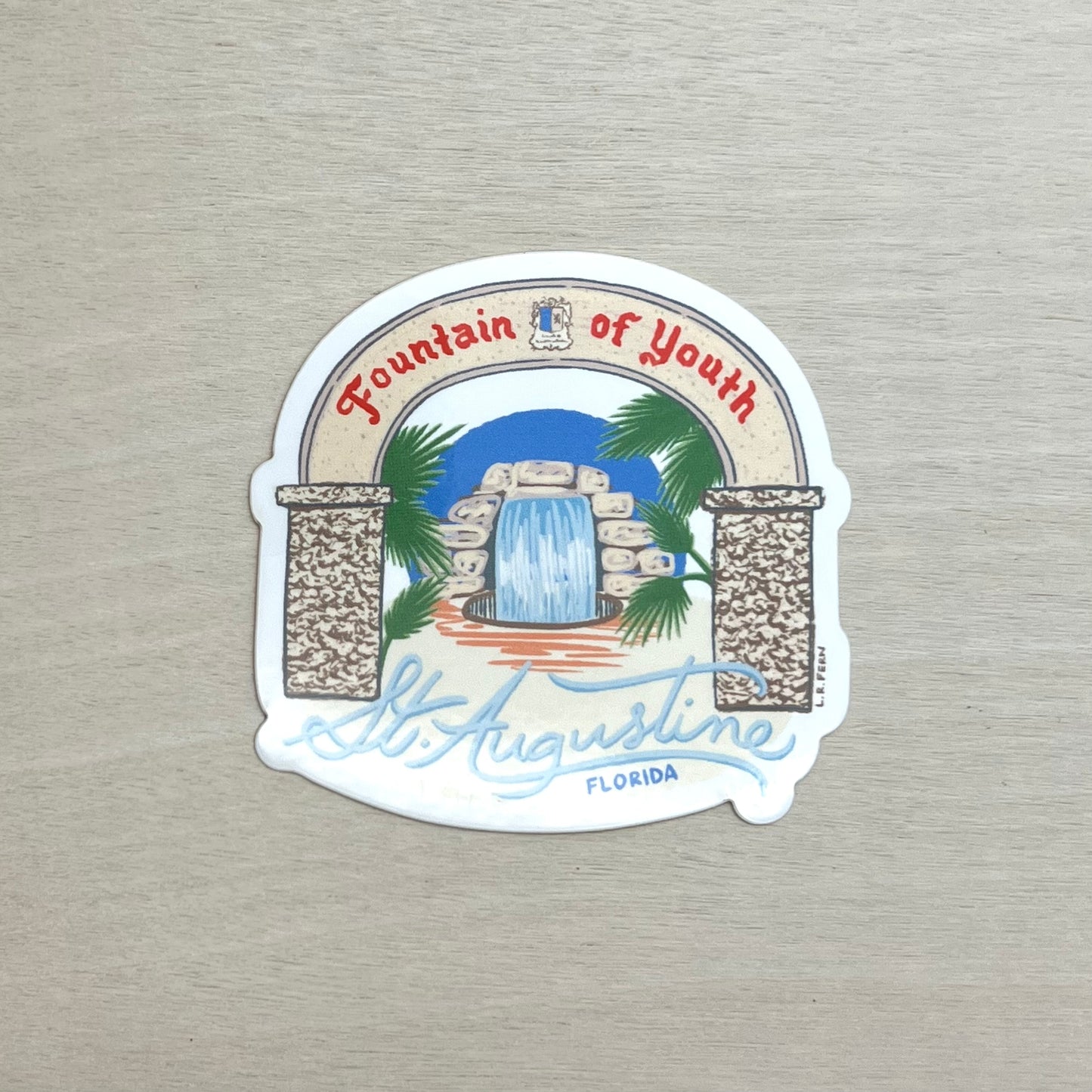 St. Augustine Fountain of Youth Sticker