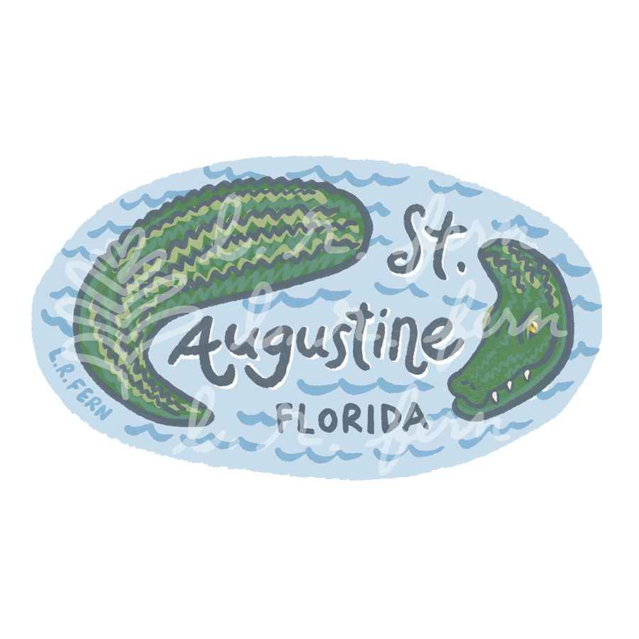 St. Augustine Gator Sticker (PRE-ORDER)