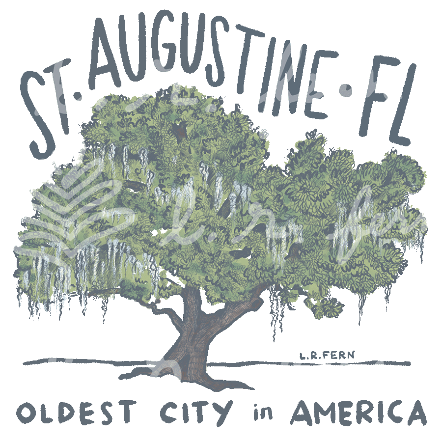 St. Augustine Live Oak Sticker (PRE-ORDER)