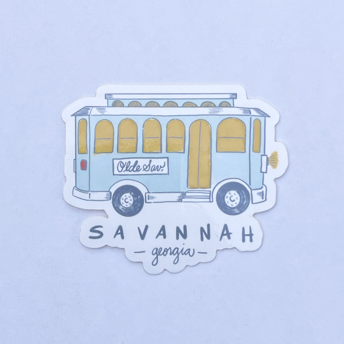Savannah Trolley Sticker