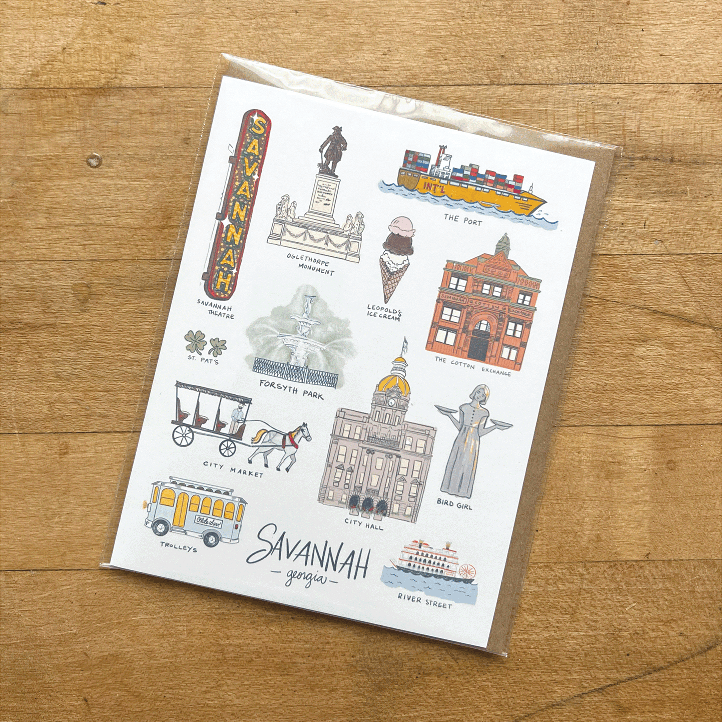 Savannah Sights Greeting Card