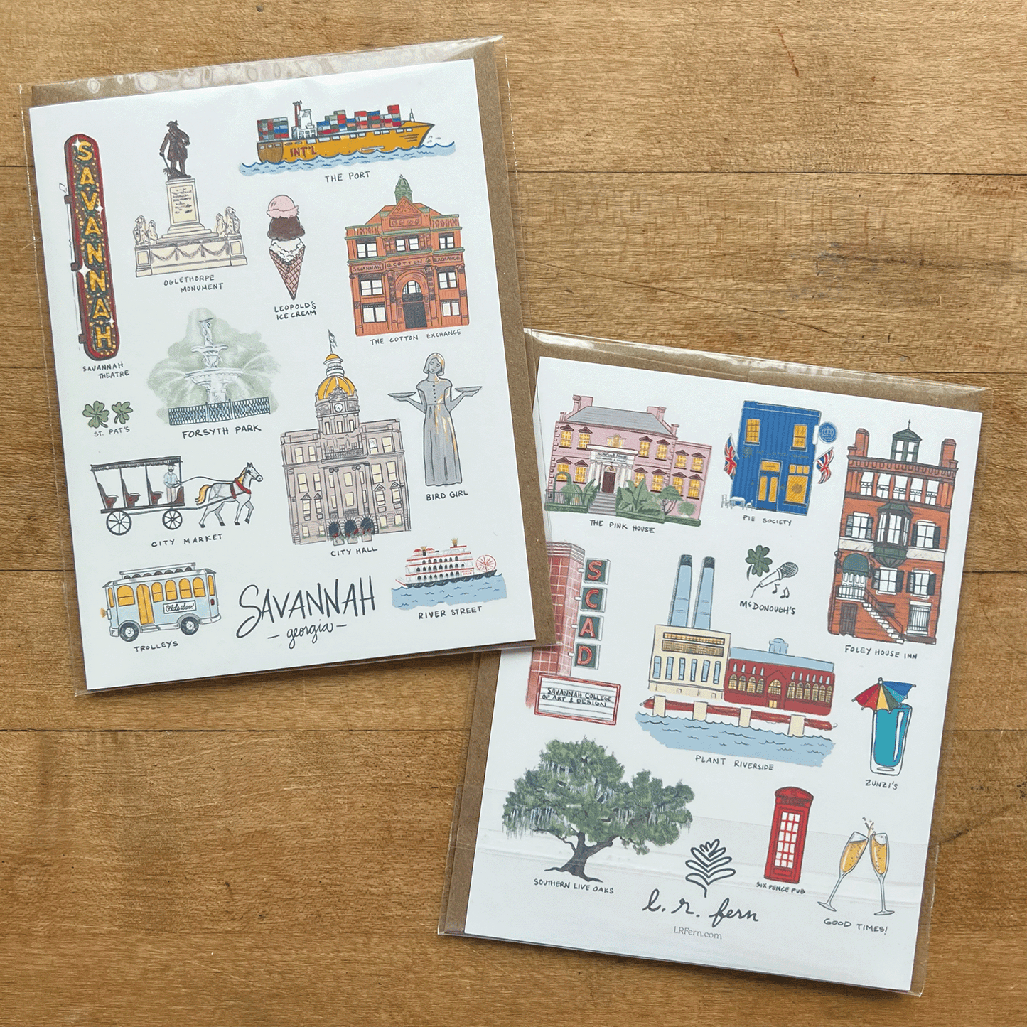 Savannah Sights Greeting Card