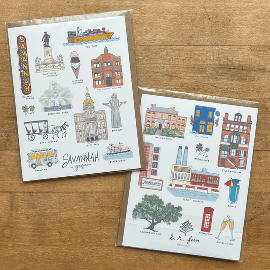 Savannah Sights Greeting Card