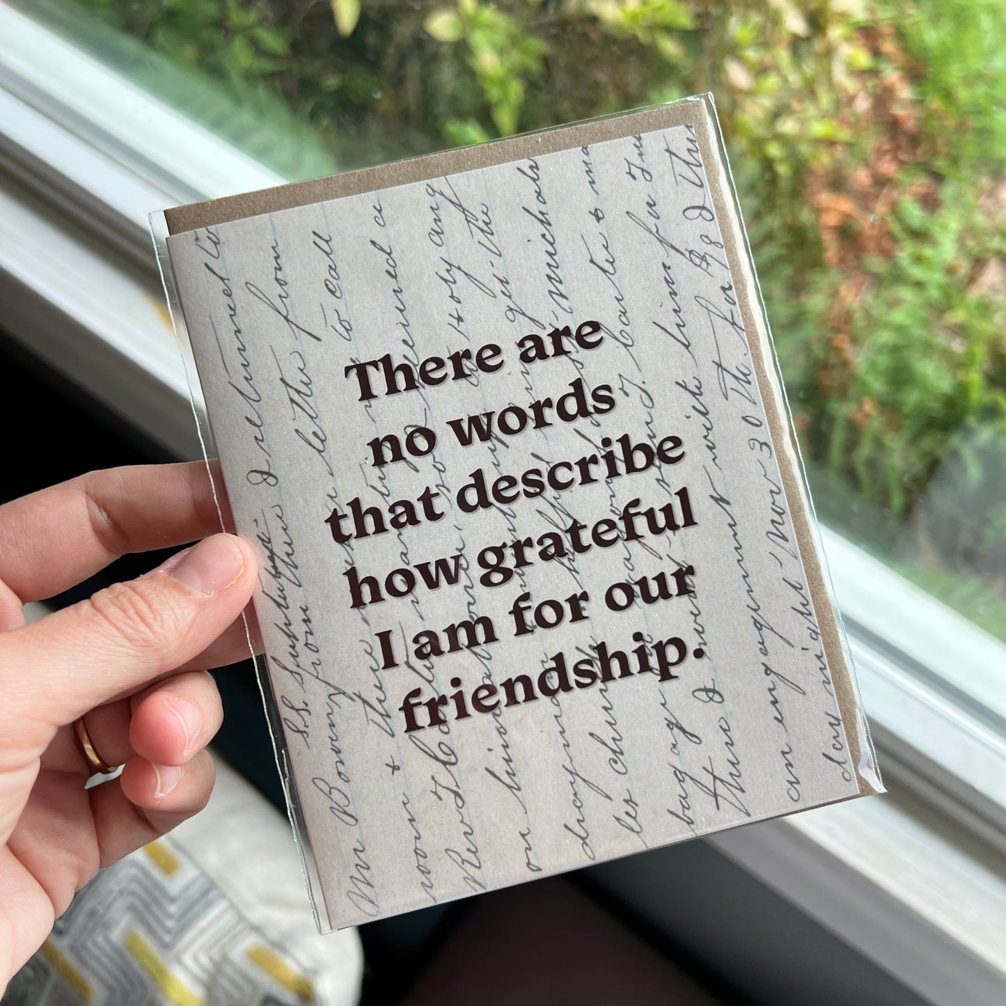 No Words Friendship Greeting Card
