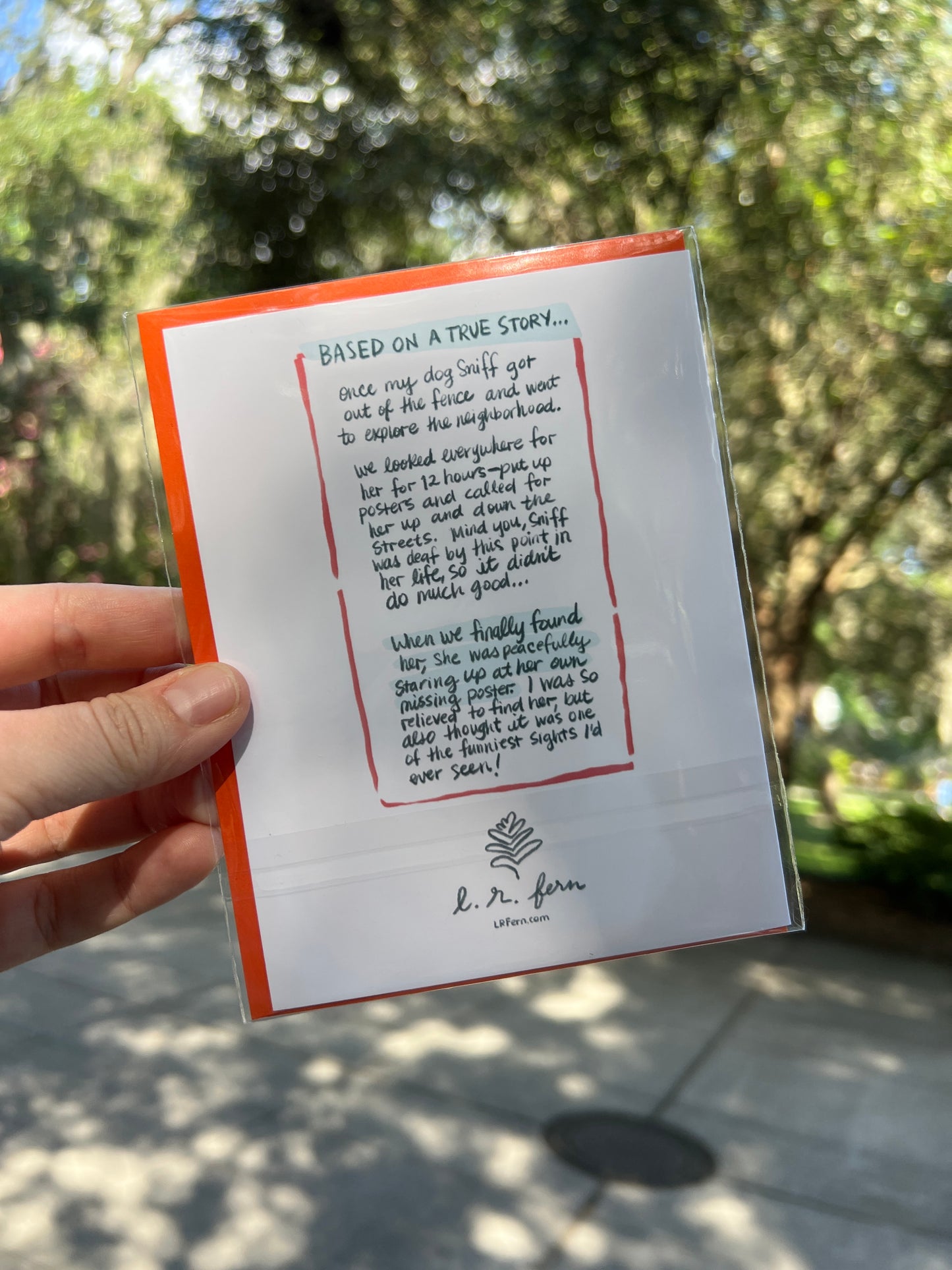 Thank You for Watching the Dog Greeting Card