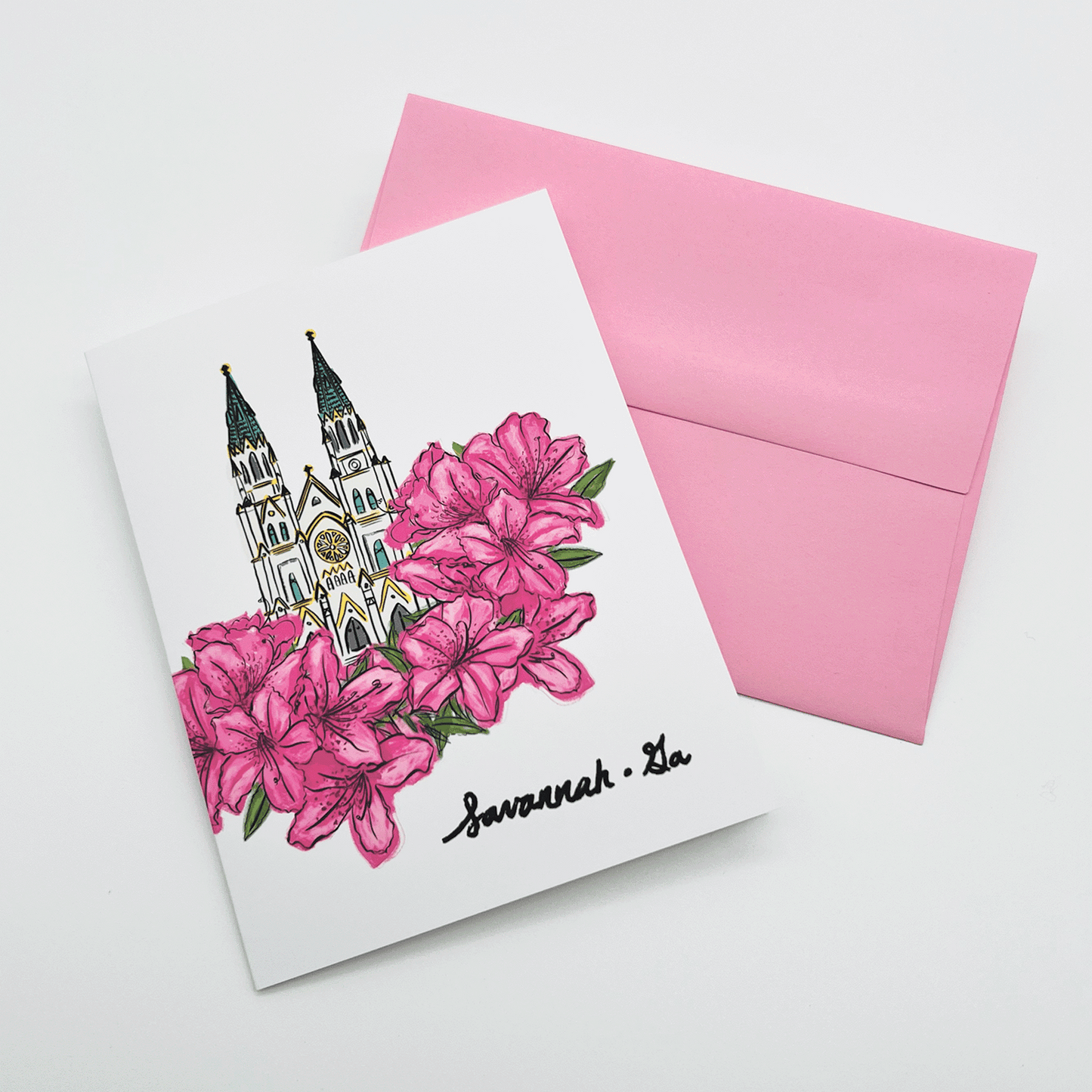 Azalea Savannah Greeting Card