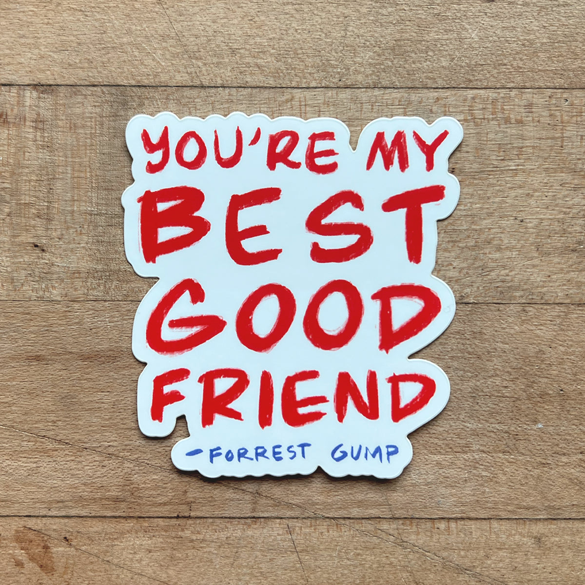 Best Good Friend Forrest Gump Sticker