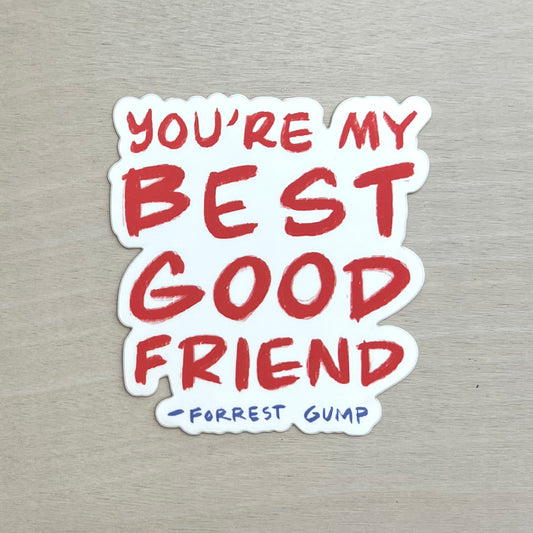 Best Good Friend Forrest Gump Sticker