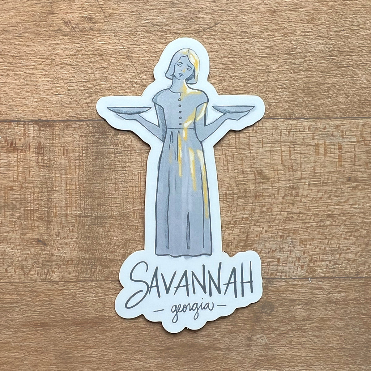 Bird Girl Savannah Sticker