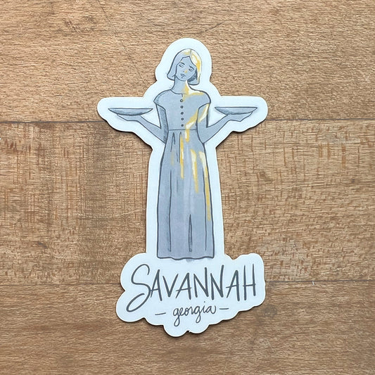 Bird Girl Savannah Sticker
