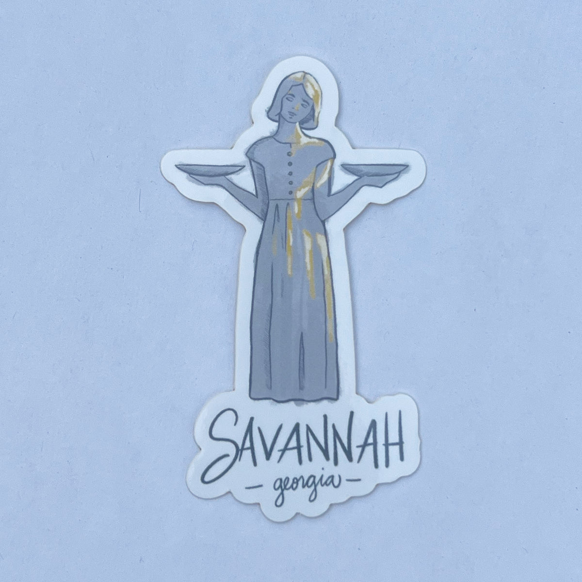 Bird Girl Savannah Sticker