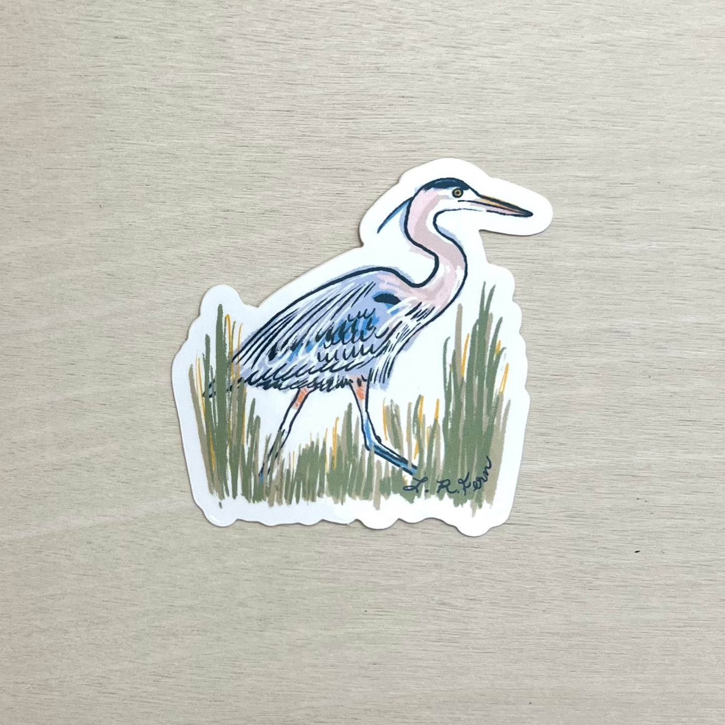 Blue Heron Sticker