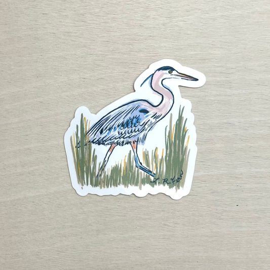 Blue Heron Sticker
