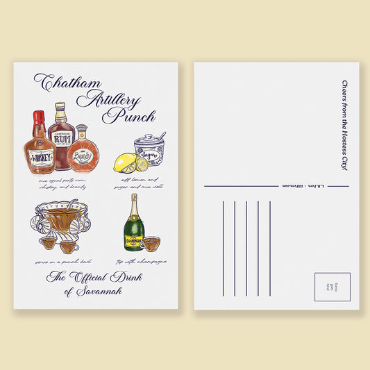 Chatham Artillery Punch Savannah Postcard