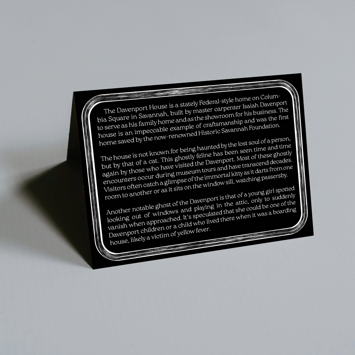 The Haunted Davenport House Greeting Card