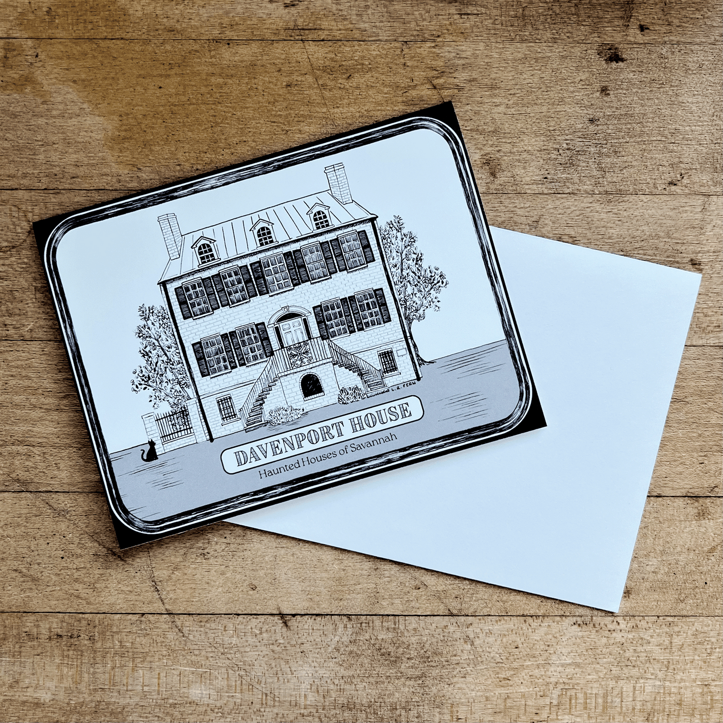 The Haunted Davenport House Greeting Card