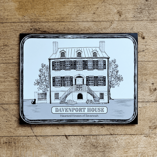 The Haunted Davenport House Greeting Card