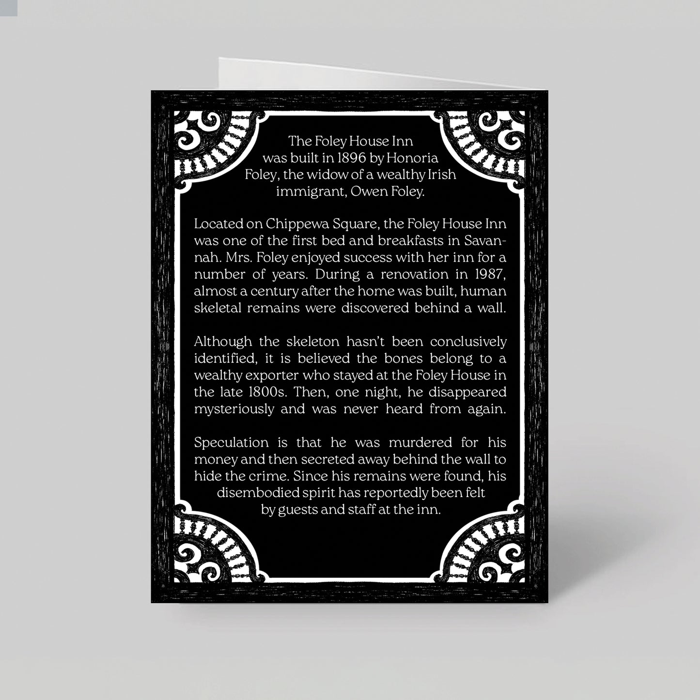 The Haunted Foley House Greeting Card