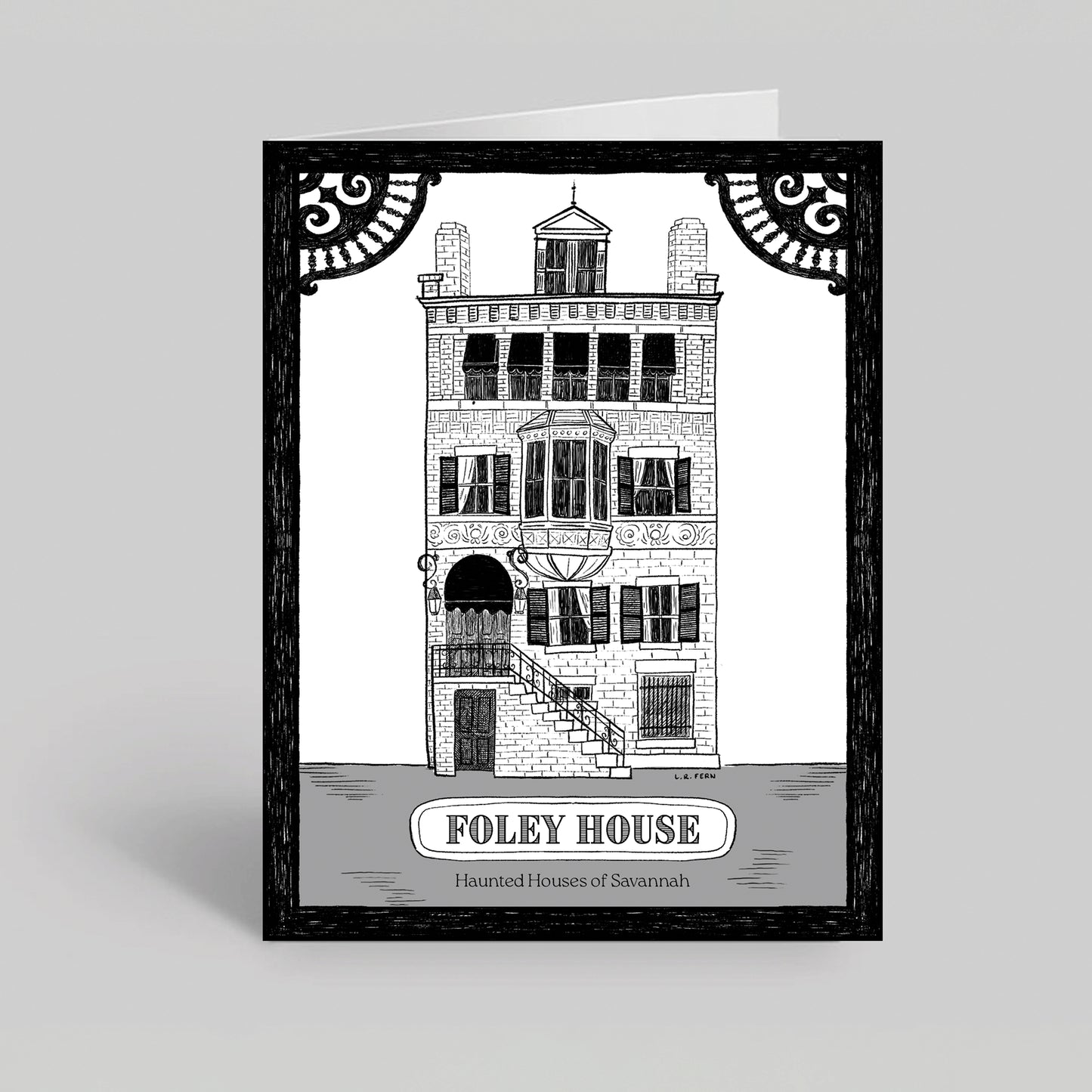 The Haunted Foley House Greeting Card
