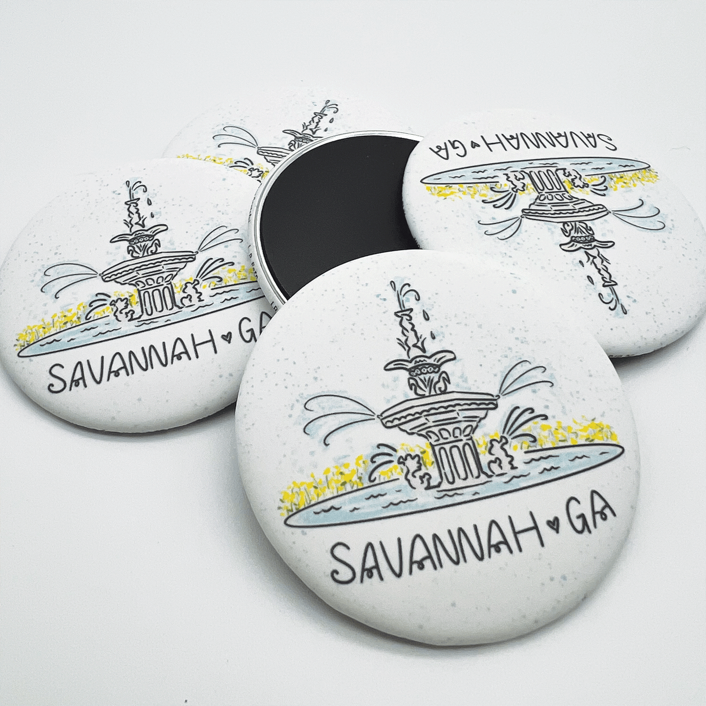 Forsyth Fountain Savannah Magnet