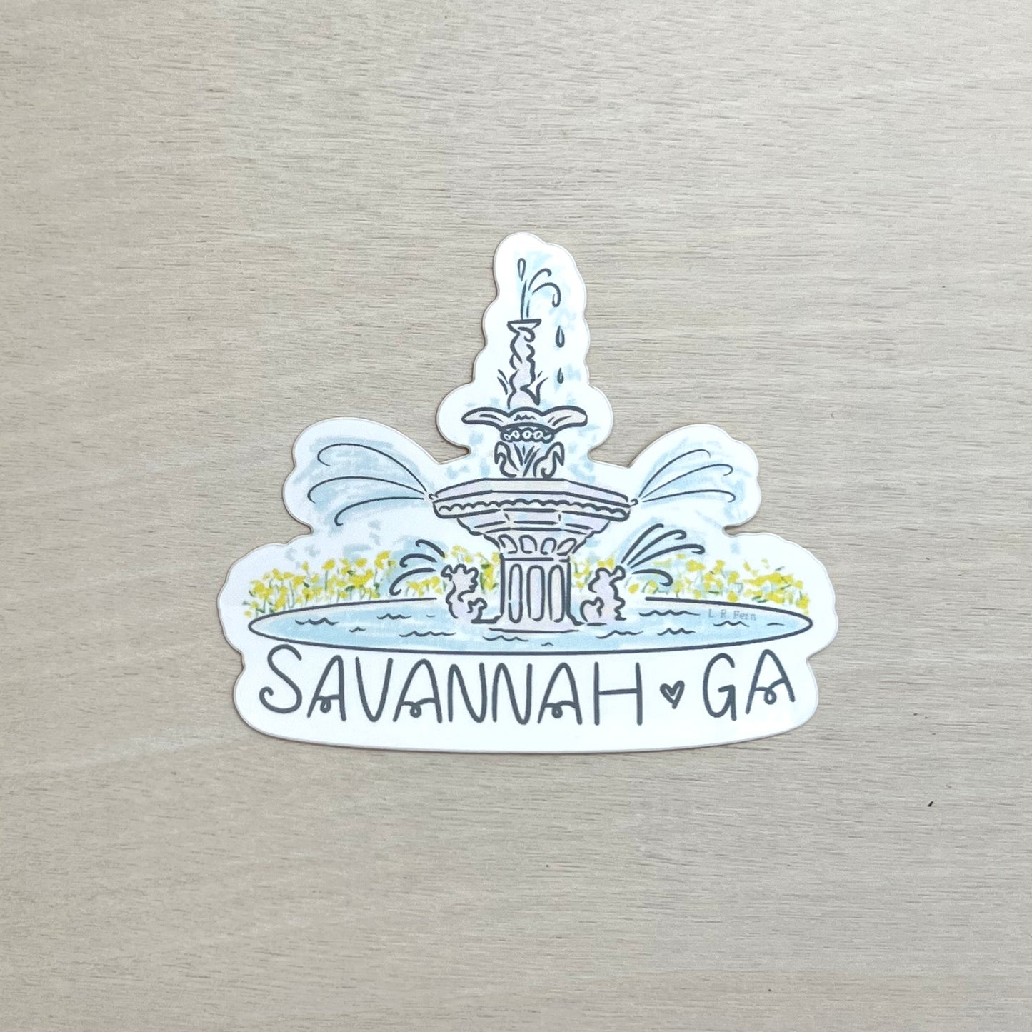 Forsyth Fountain Savannah Sticker
