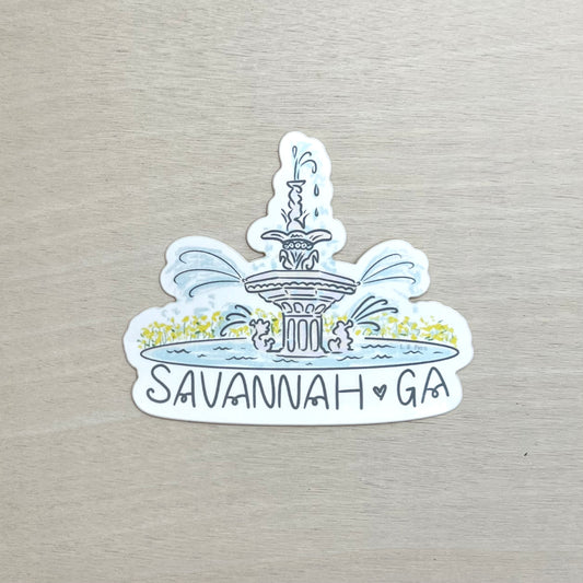 Forsyth Fountain Savannah Sticker