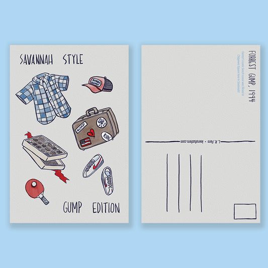 Forrest Gump Savannah Style Postcard