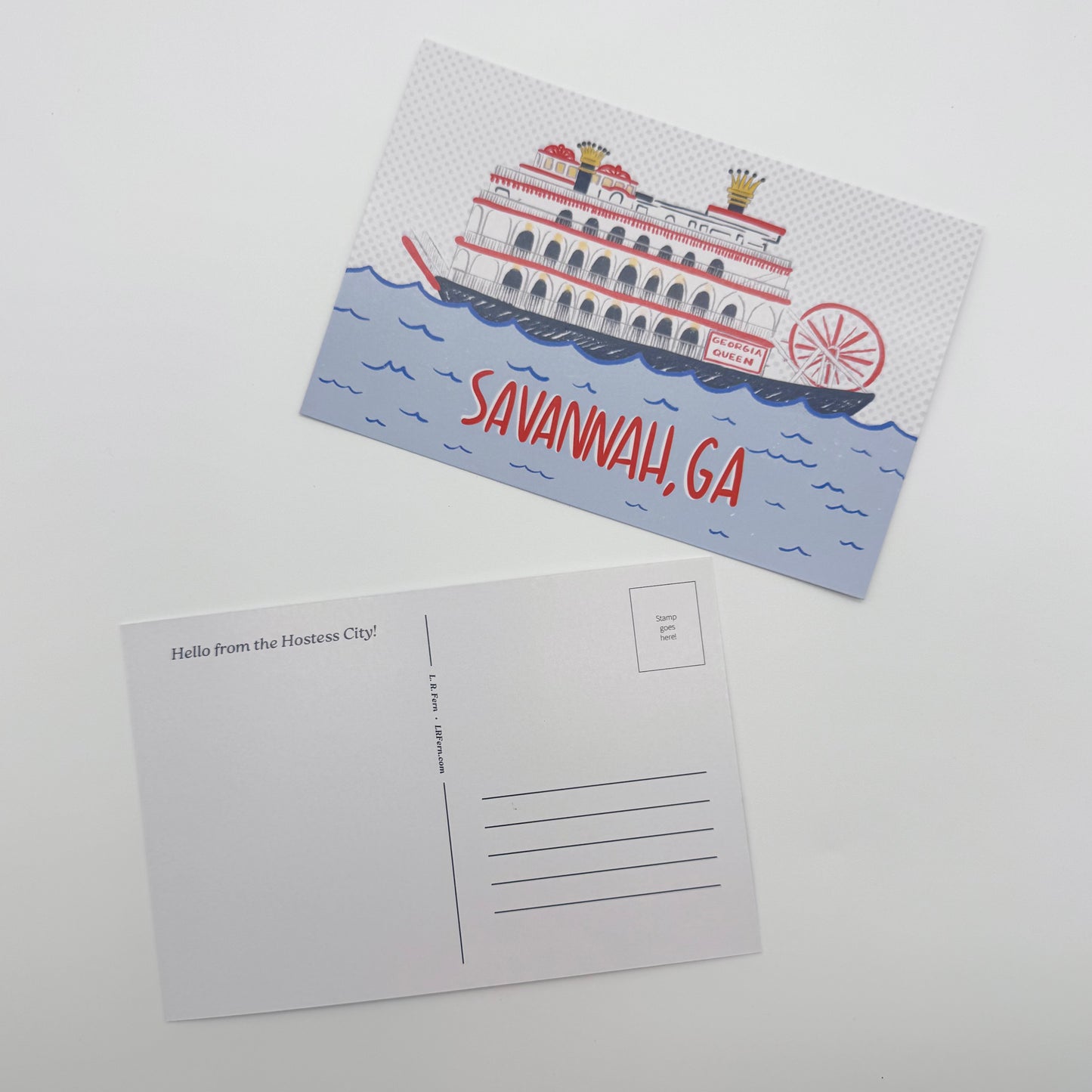 Savannah Riverboat Postcard