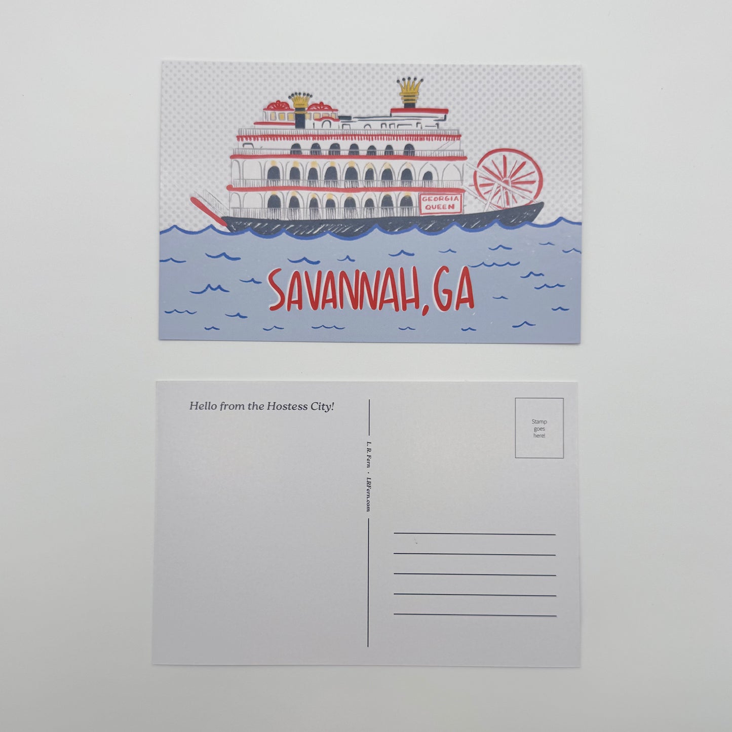 Savannah Riverboat Postcard