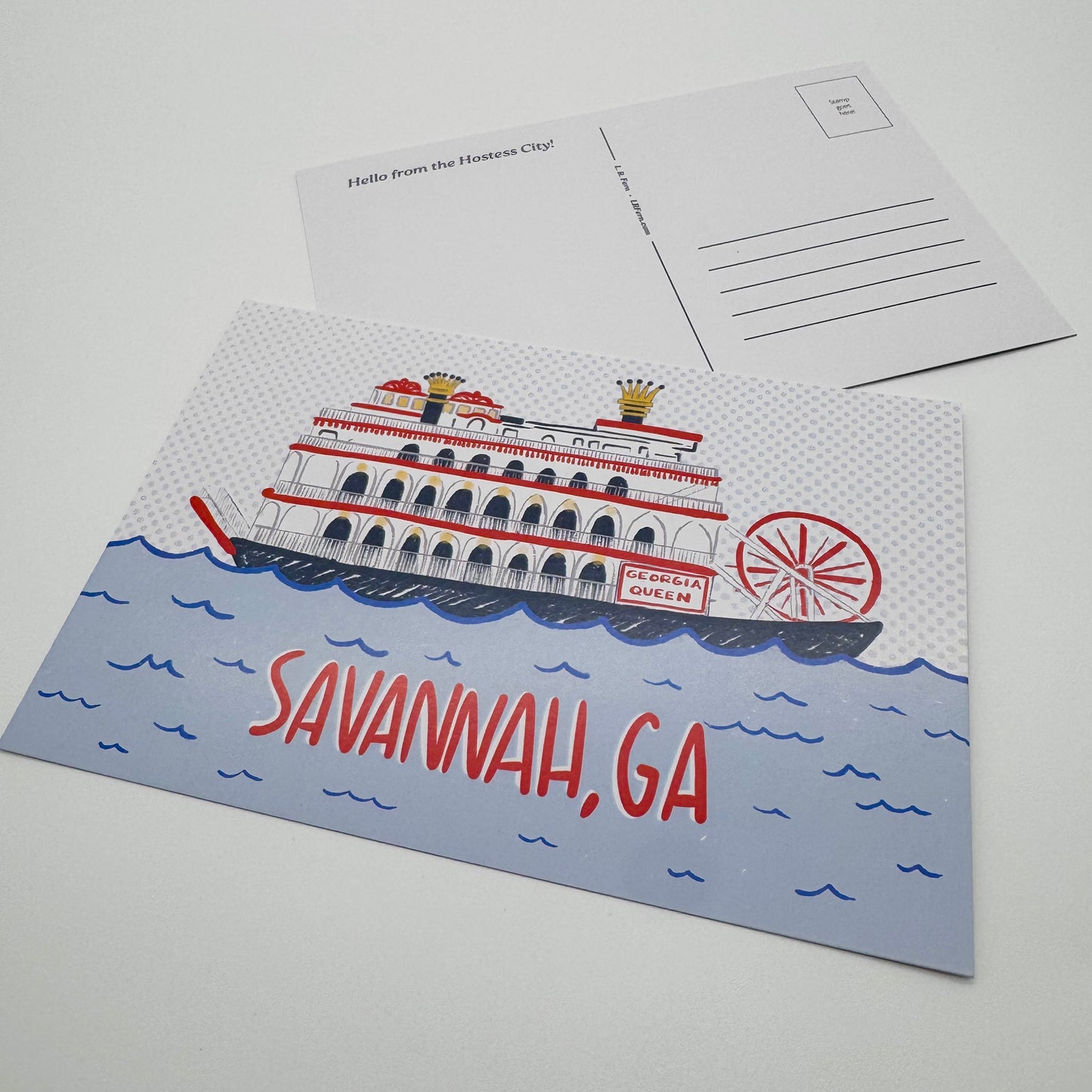 Savannah Riverboat Postcard