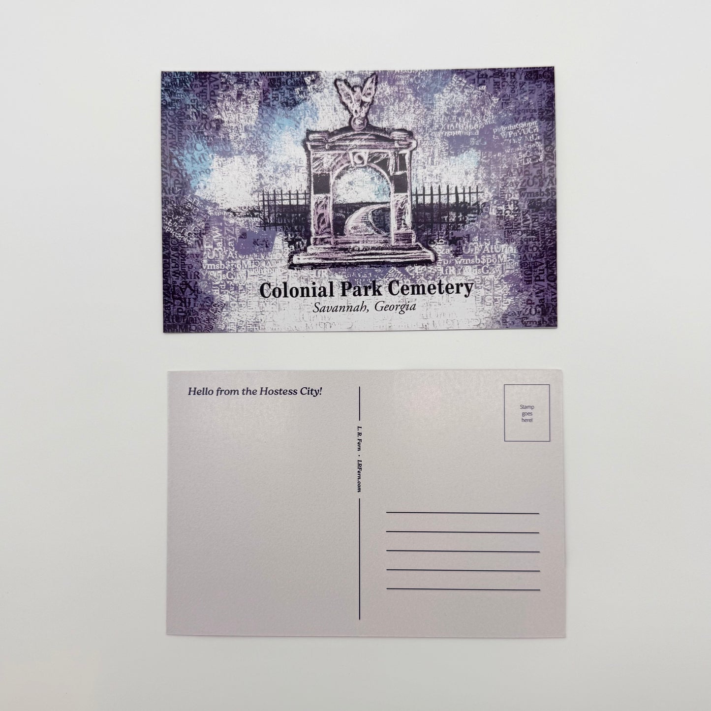 Colonial Park Cemetery Savannah Postcard