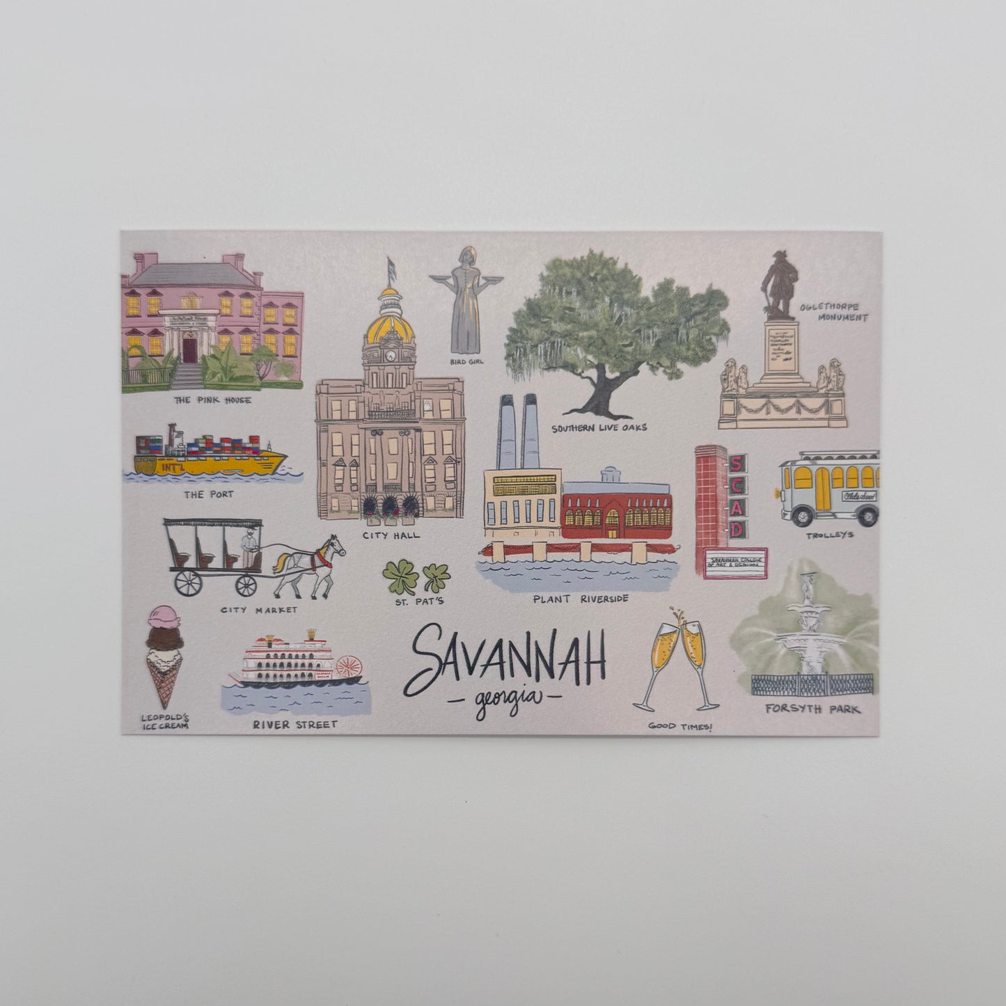 Savannah Sights Postcard