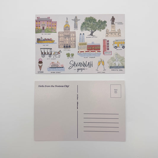Savannah Sights Postcard