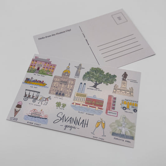 Savannah Sights Postcard