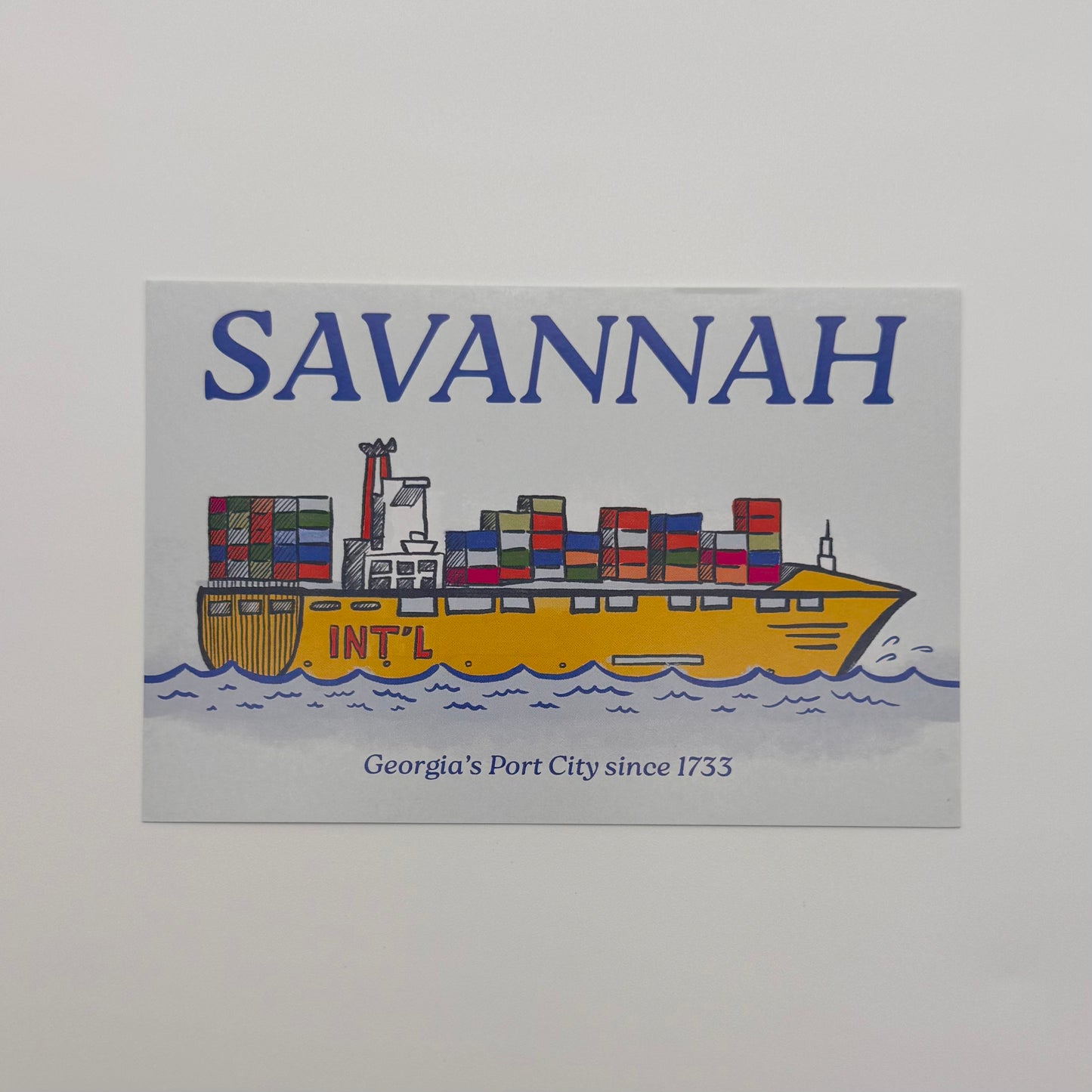 Savannah Port City Postcard