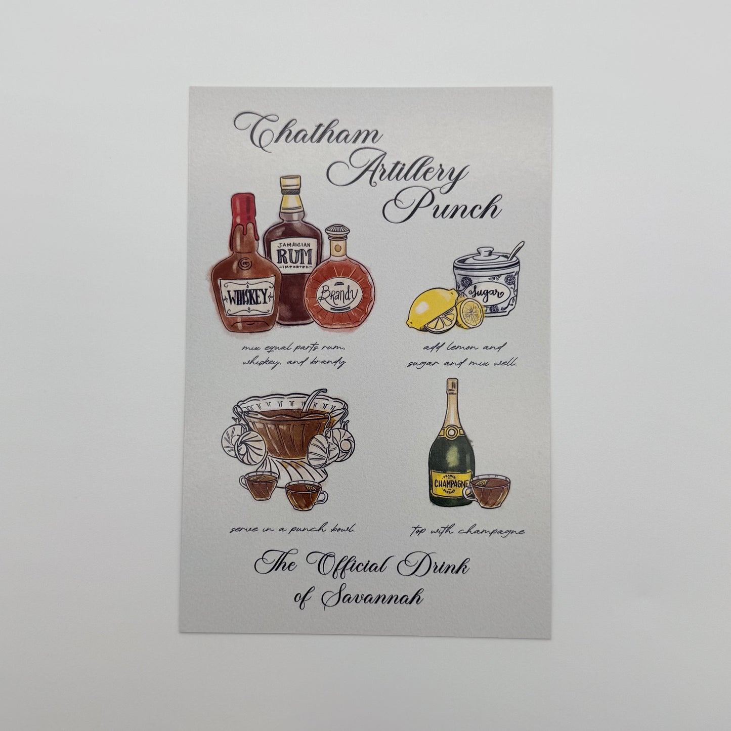 Chatham Artillery Punch Savannah Postcard