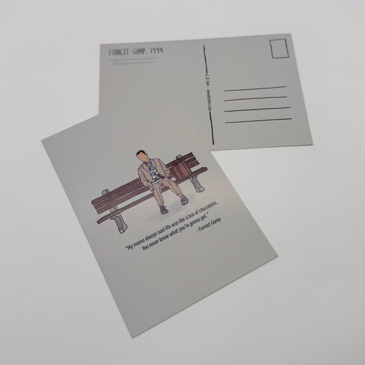 Forrest Gump Bench Postcard