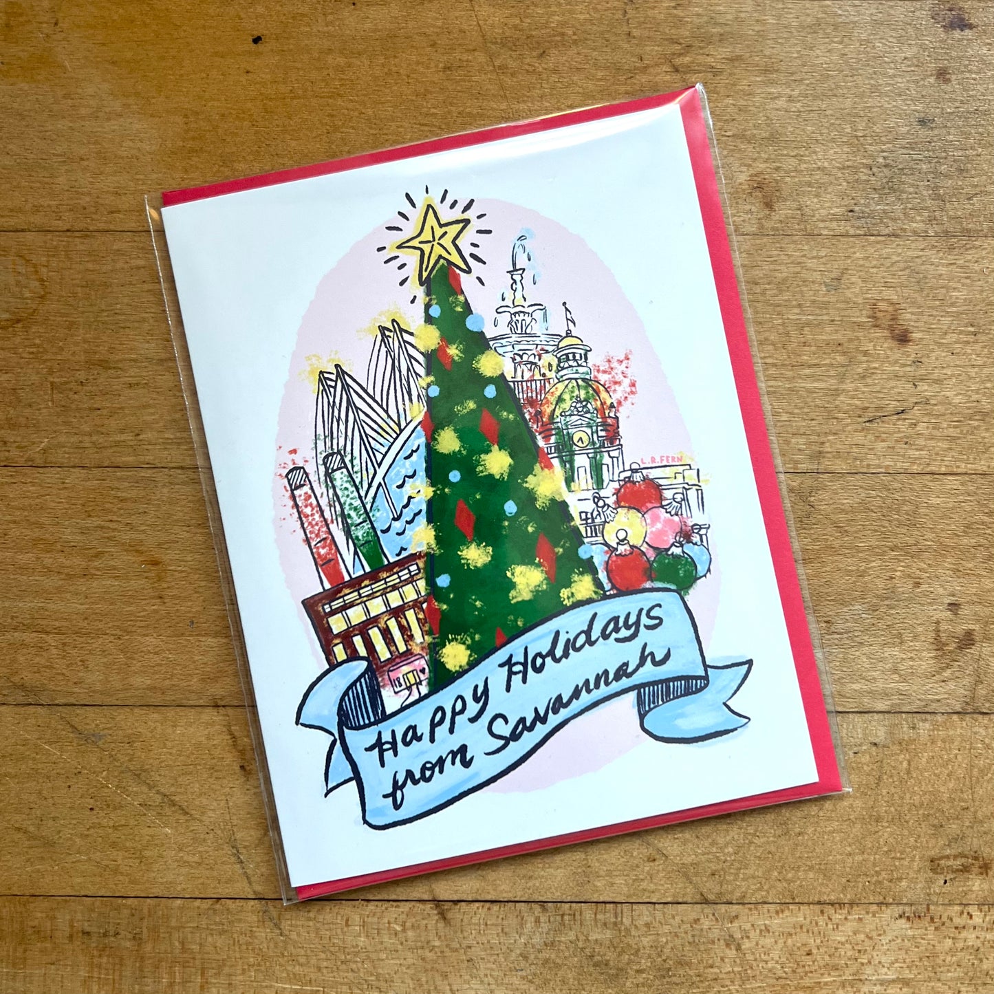 Happy Holidays from Savannah Card