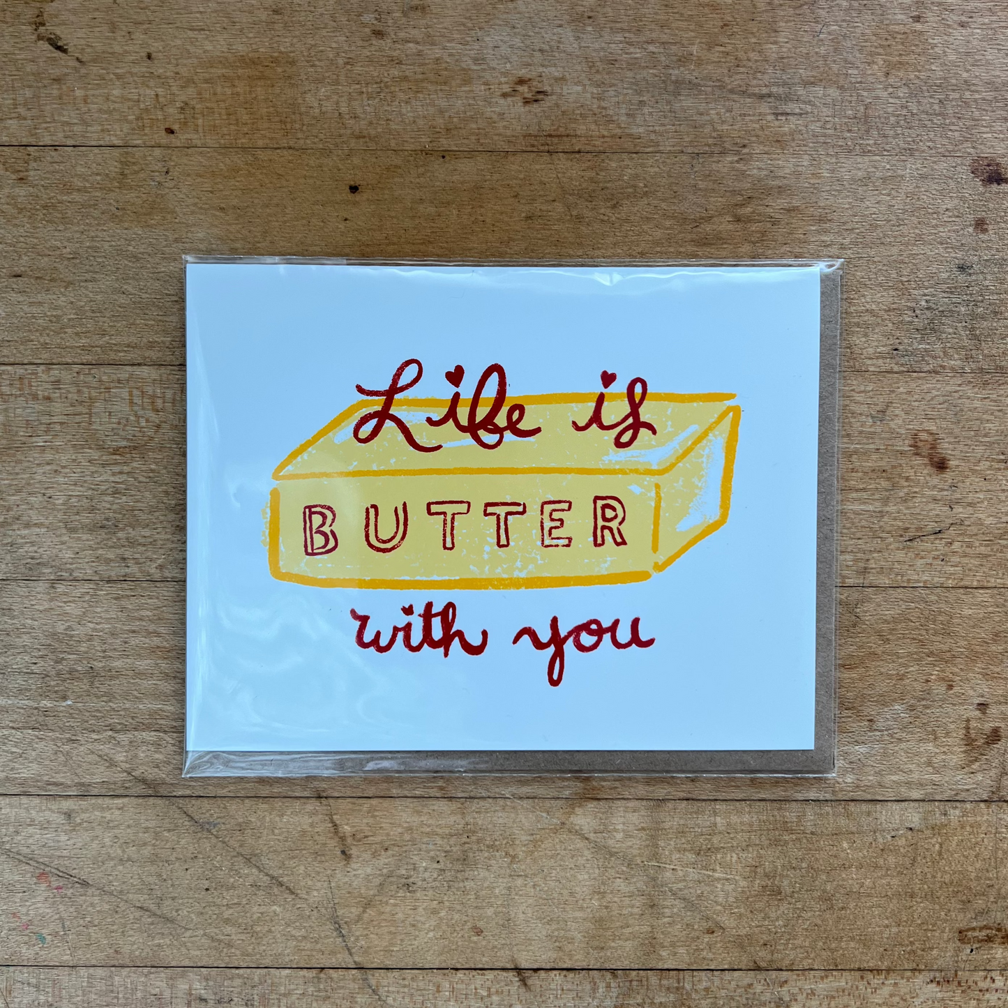Life is Butter with You Greeting Card