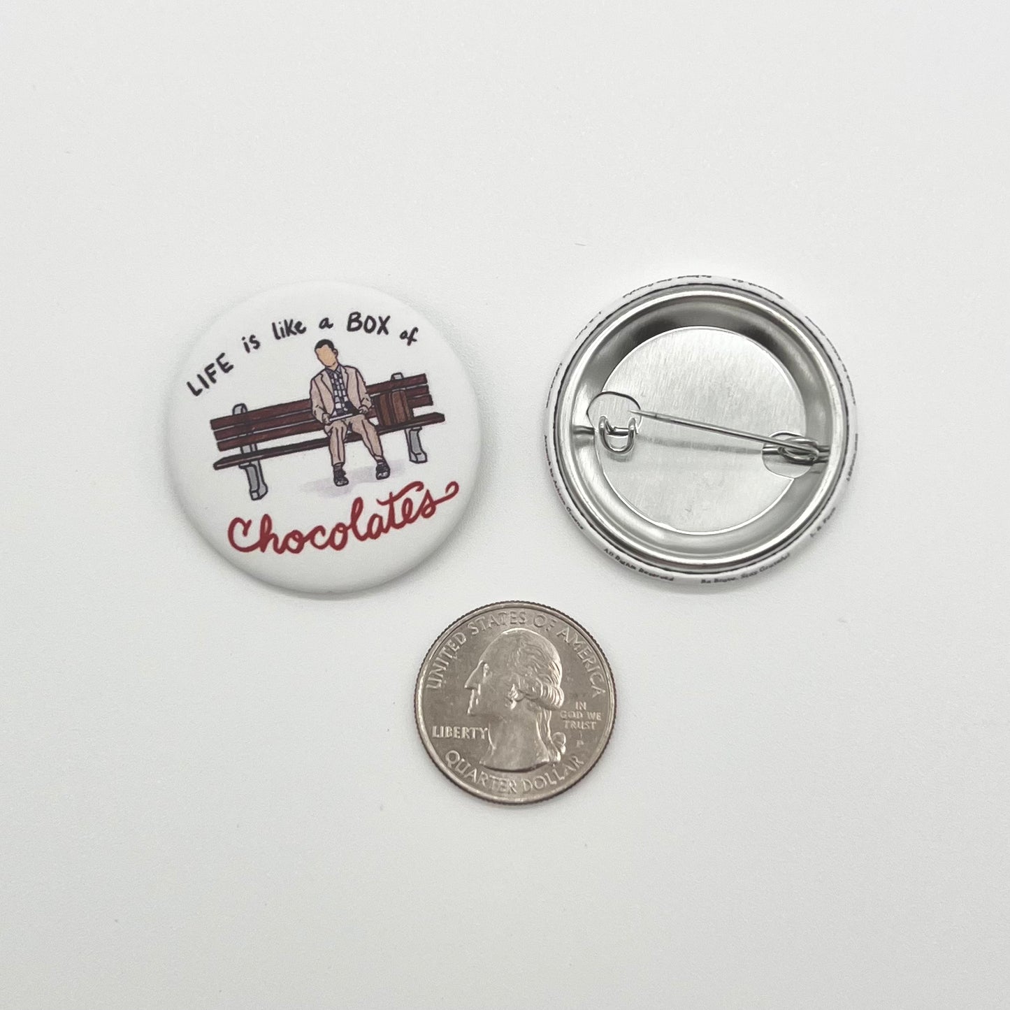Forrest Gump 1.5" Pinback Button