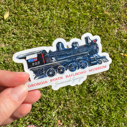 Georgia State Railroad Museum Locomotive Sticker